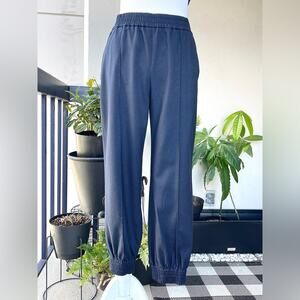 🌿 Zara Classic Fabric Joggers in Navy Blue , Size S